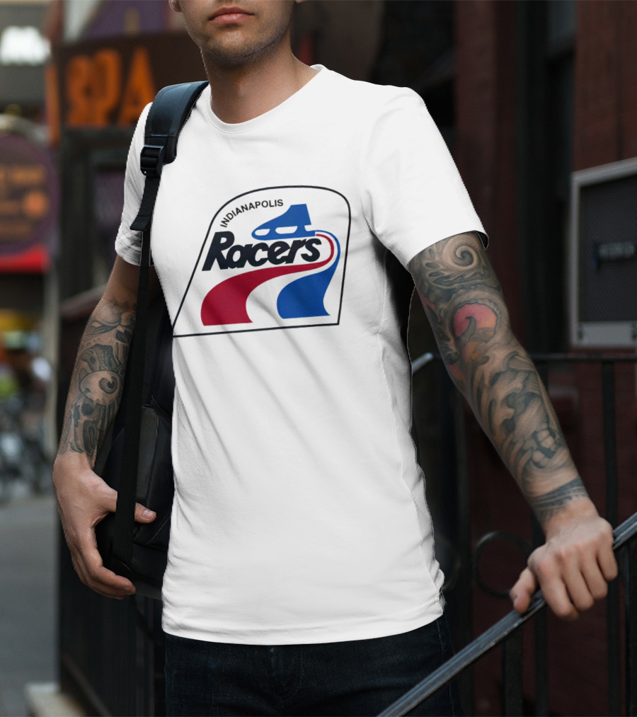 Indianapolis Racers Logo World Hockey Association T-Shirt