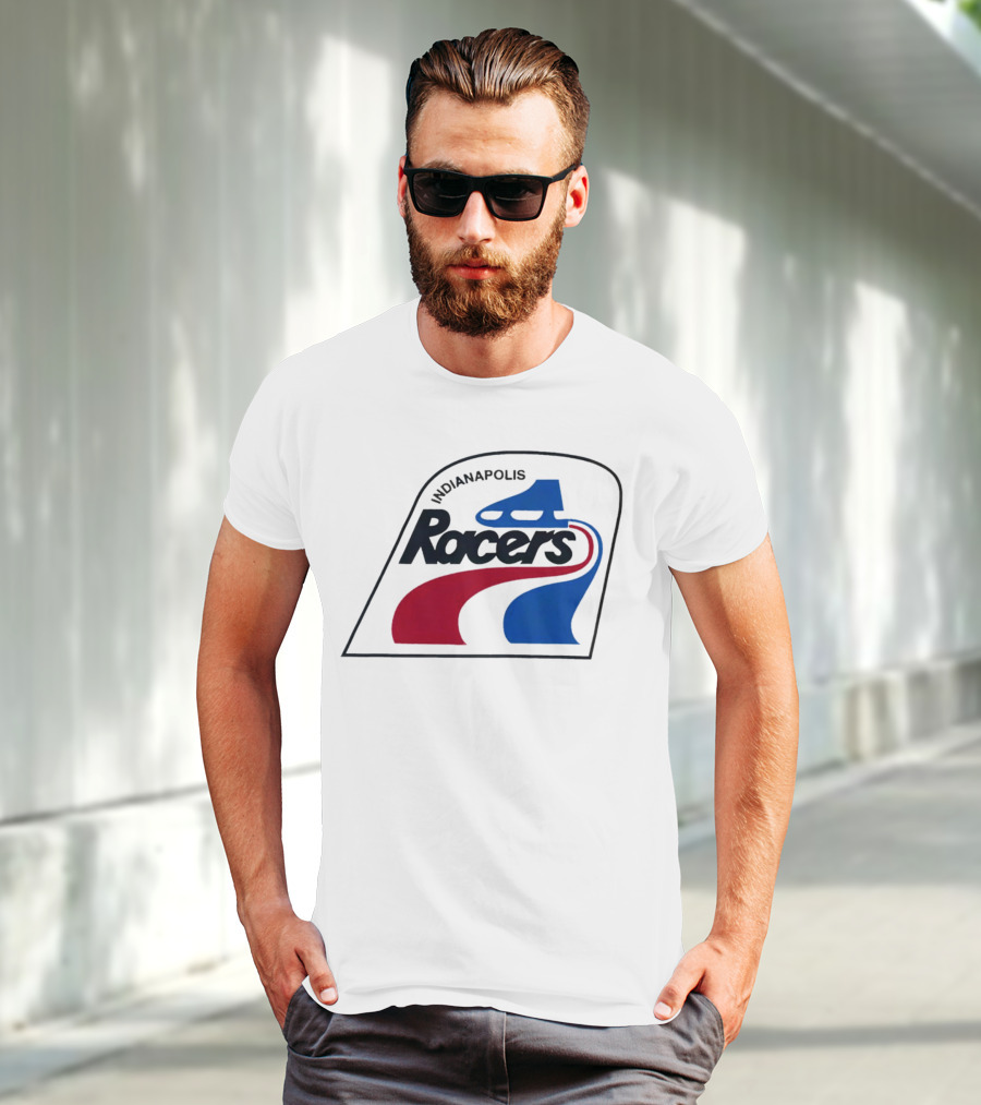 Indianapolis Racers Logo World Hockey Association T-Shirt