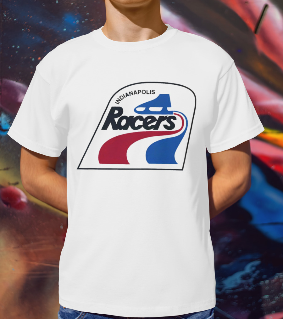 Indianapolis Racers Logo World Hockey Association T-Shirt