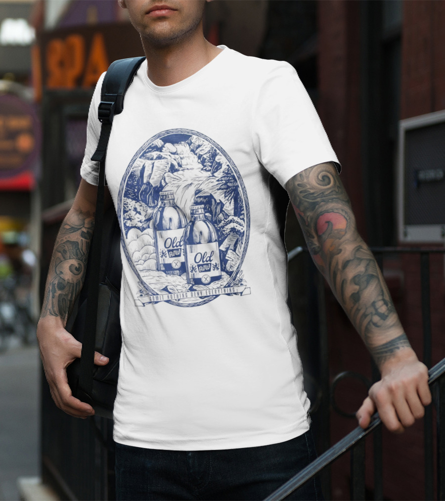 Old Row Stubby Waterfall Admit Nothing Deny Everything T-Shirt