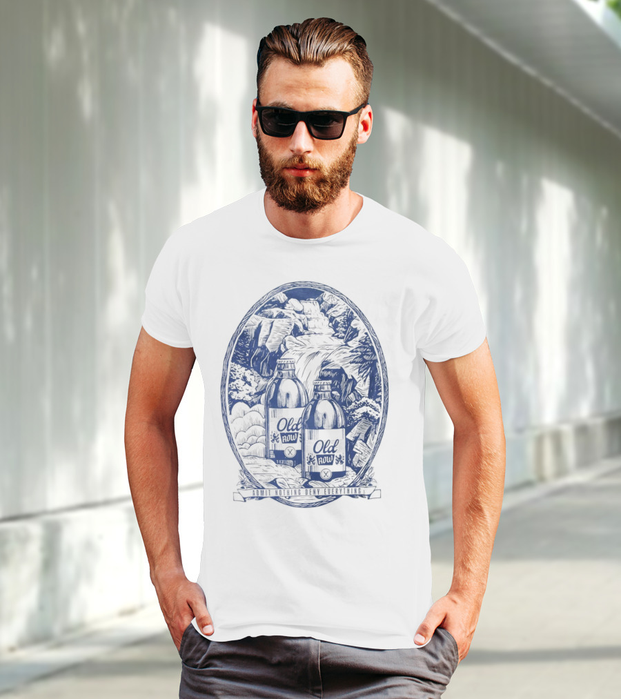 Old Row Stubby Waterfall Admit Nothing Deny Everything T-Shirt