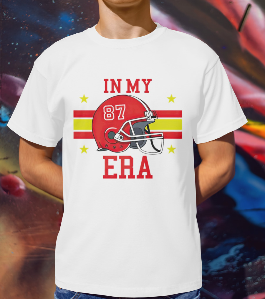In My 87 Era Kansas City Chiefs Football Lovers Helmet Stars T-Shirt