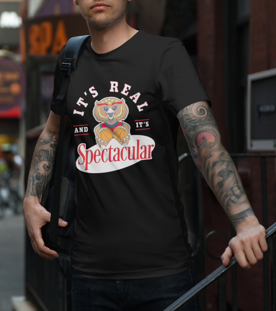 IT'S REAL AND IT'S SPECTACULAR BASKETBALL OWL WITH HOOP EYES T-Shirt