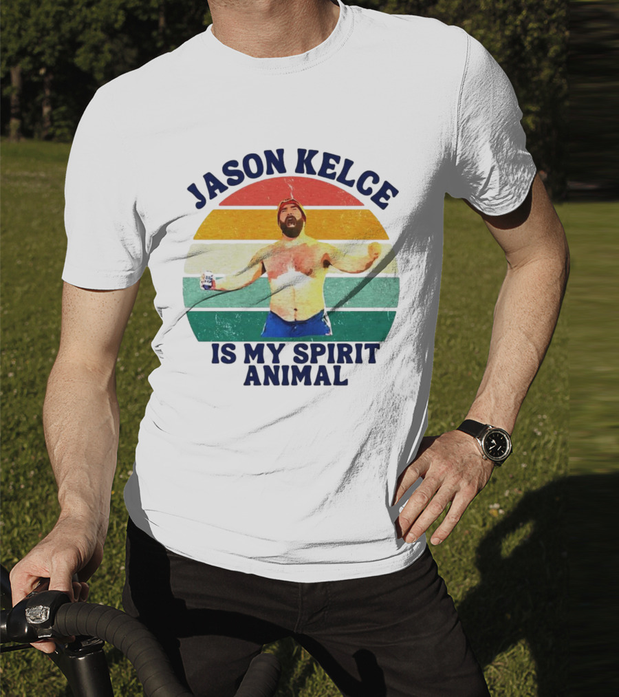 Jason Kelce Is My Spirit Animal Vintage Retro T-Shirt