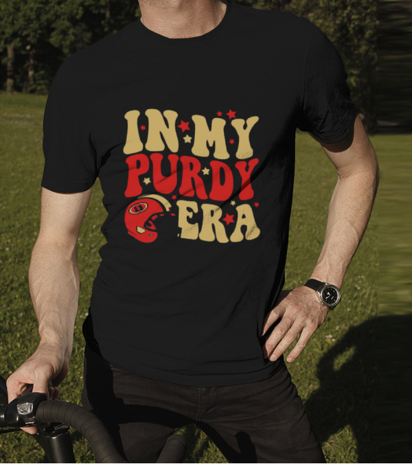 San Francisco 49ers In My Purdy Era Football Helmet Stars T-Shirt