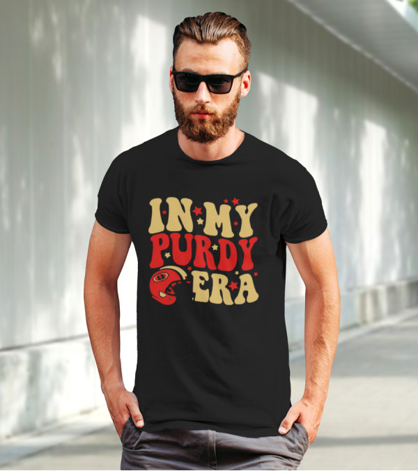 San Francisco 49ers In My Purdy Era Football Helmet Stars T-Shirt