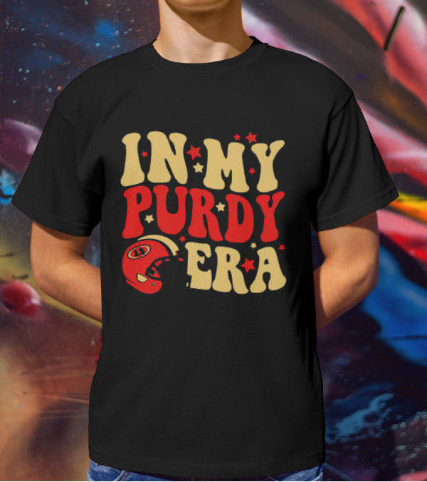 San Francisco 49ers In My Purdy Era Football Helmet Stars T-Shirt