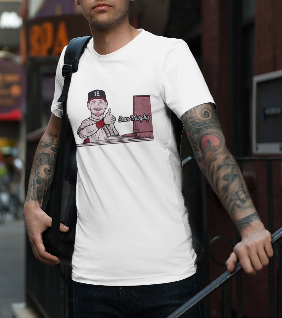 Sean Murphy Thumbs Up Baseball Player 12 Computer Desk T-Shirt