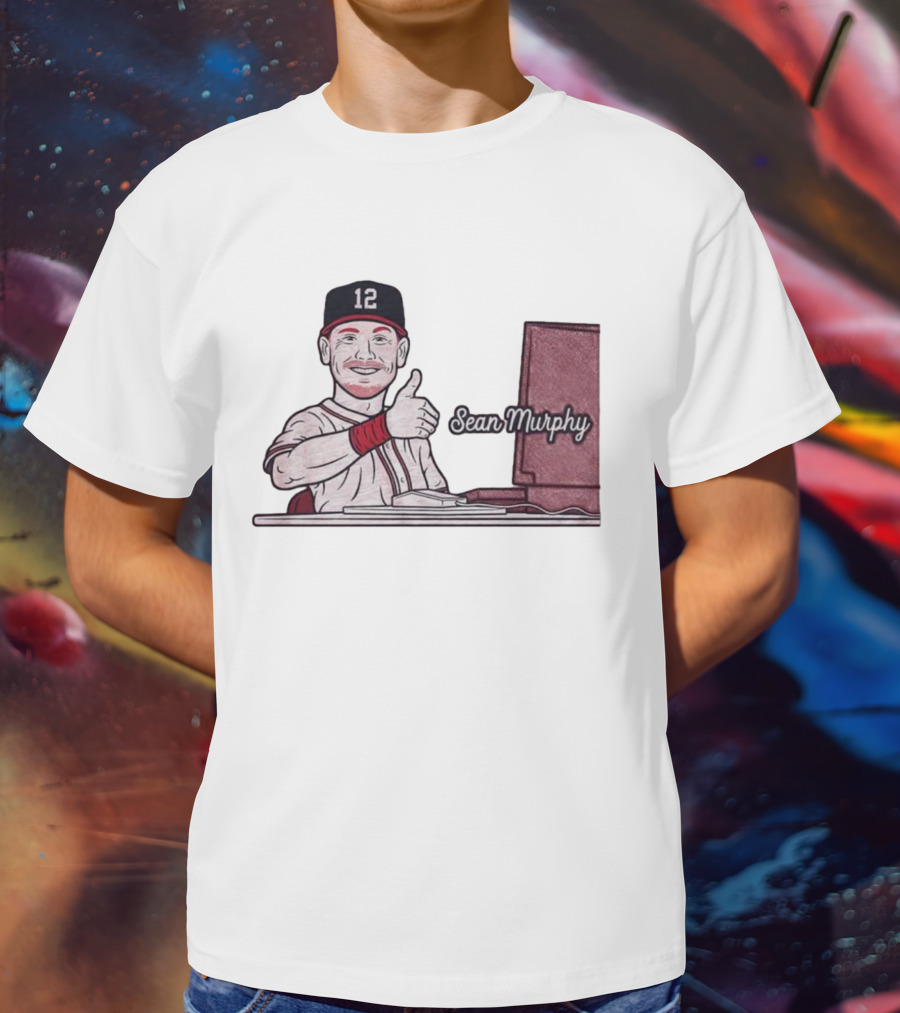 Sean Murphy Thumbs Up Baseball Player 12 Computer Desk T-Shirt