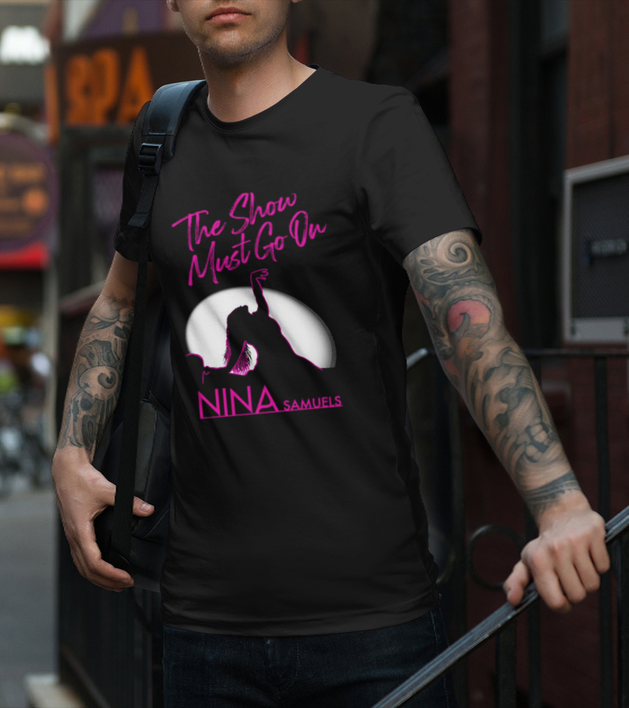 Nina Samuels The Show Must Go On Spotlight T-Shirt