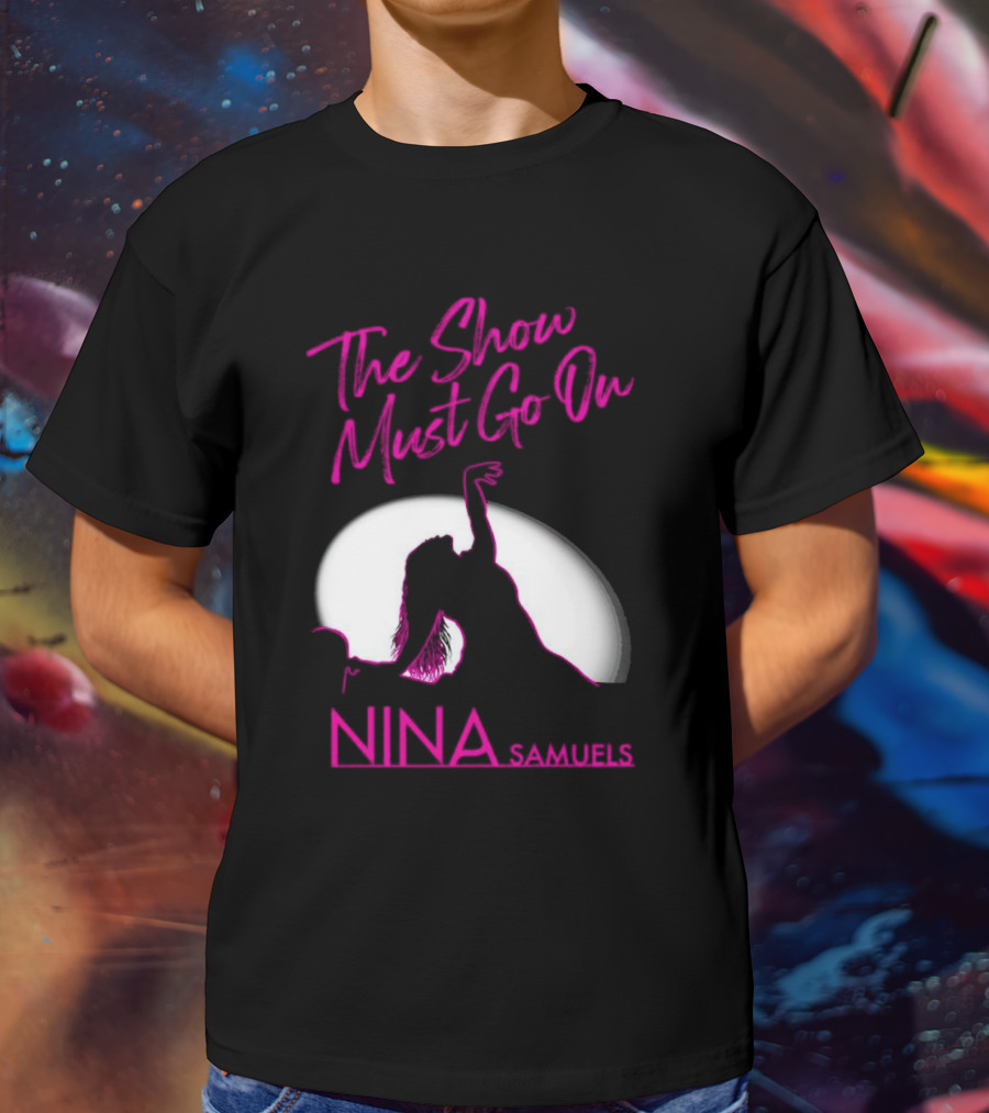 Nina Samuels The Show Must Go On Spotlight T-Shirt