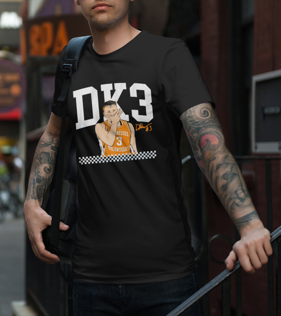Tennessee Volunteers Basketball DK3 Dalton Knecht #3 T-Shirt