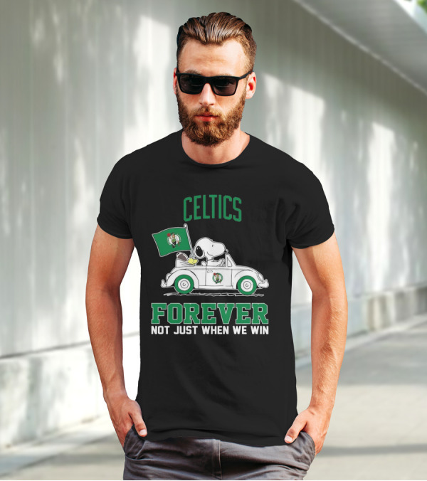 Celtics Snoopy Forever Not Just When We Win T-Shirt