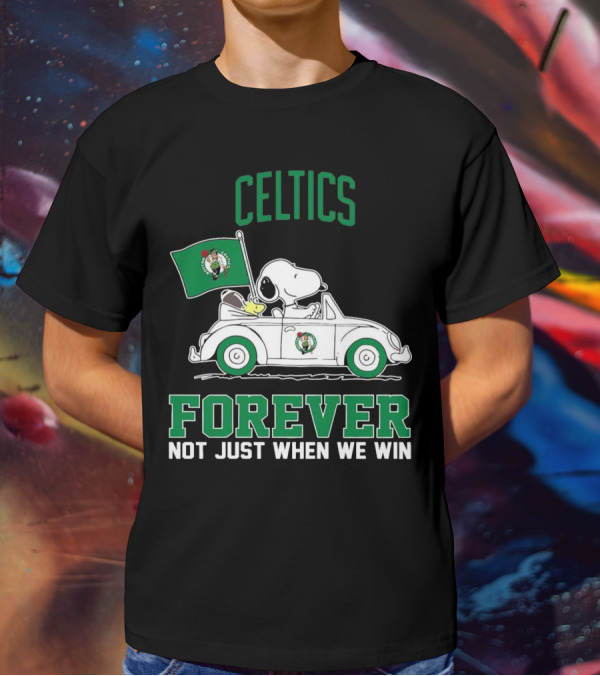 Celtics Snoopy Forever Not Just When We Win T-Shirt