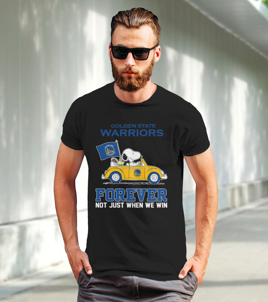Golden State Warriors Snoopy Forever Not Just When We Win T-Shirt