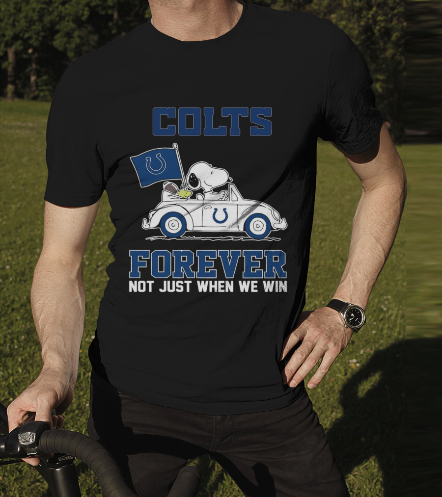 Snoopy Colts Forever Not Just When We Win Indianapolis T-Shirt