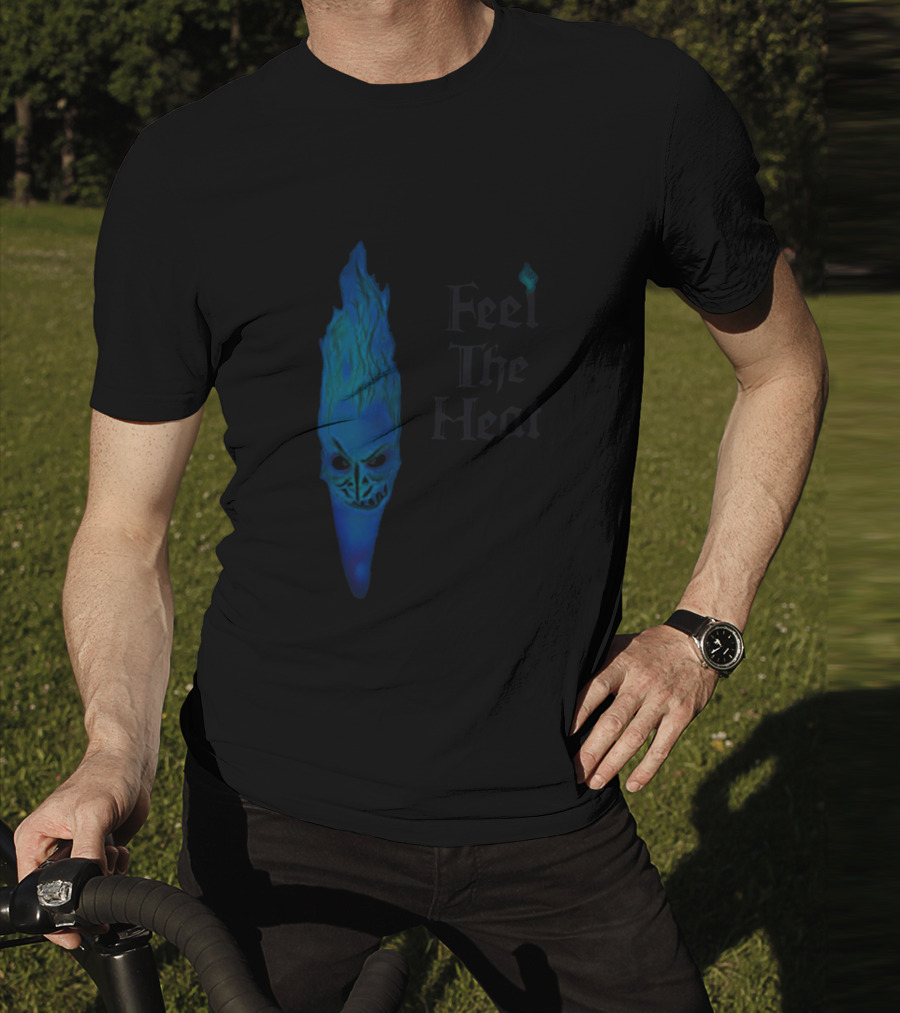 Feel The Heat Hades Blue Flame Face T-Shirt