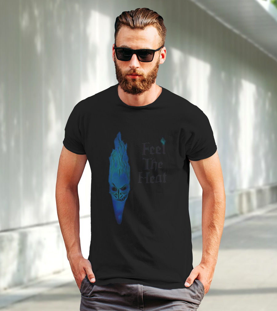 Feel The Heat Hades Blue Flame Face T-Shirt