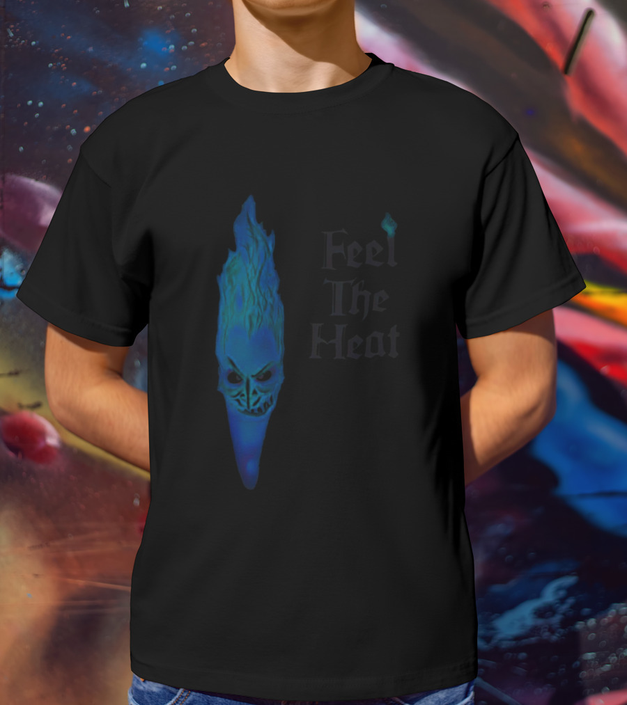 Feel The Heat Hades Blue Flame Face T-Shirt