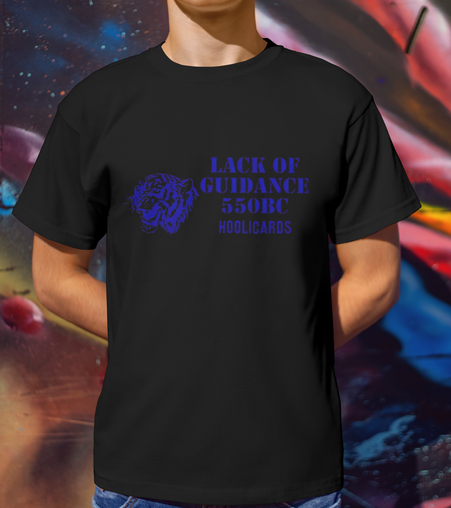 Lack Of Guidance 550BC Hoolicards Tiger Face T-Shirt