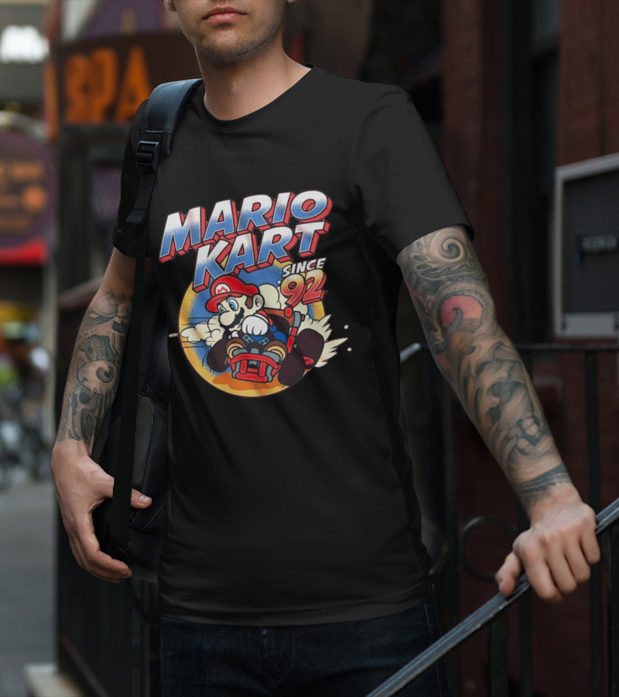 Mario Kart Since 92 Racing Adventure Retro Vibes T-Shirt