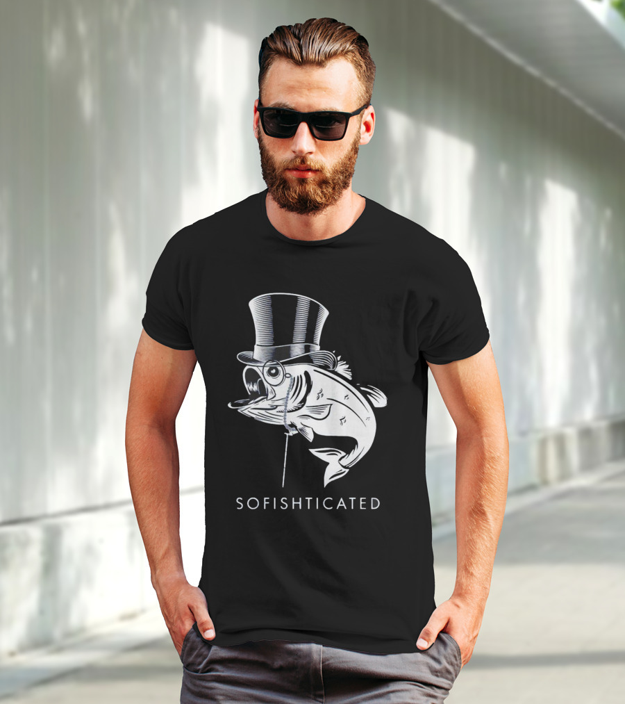 Sofishticated Fish In Top Hat And Monocle T-Shirt