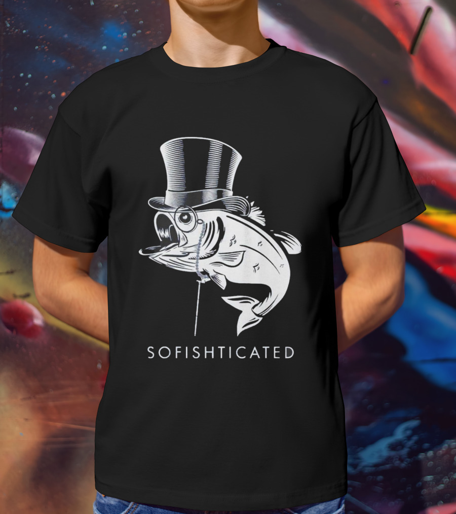 Sofishticated Fish In Top Hat And Monocle T-Shirt