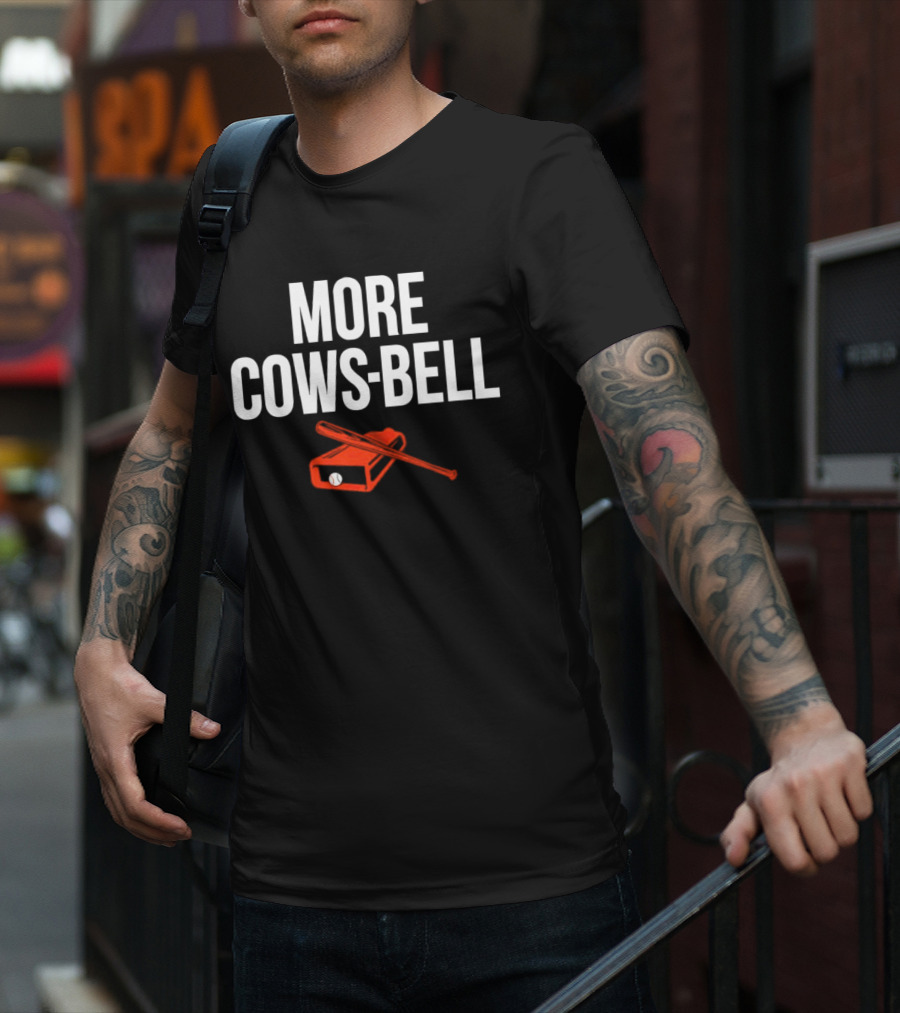 Colton Cowser More Cows-Bell Baltimore Orioles Baseball Bat And Bell T-Shirt