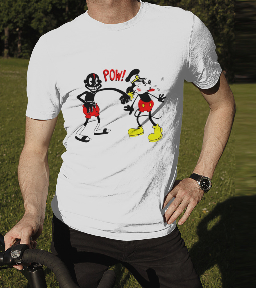 Lil Darkie Pow Punch Black And Red Character With Yellow Boots T-Shirt