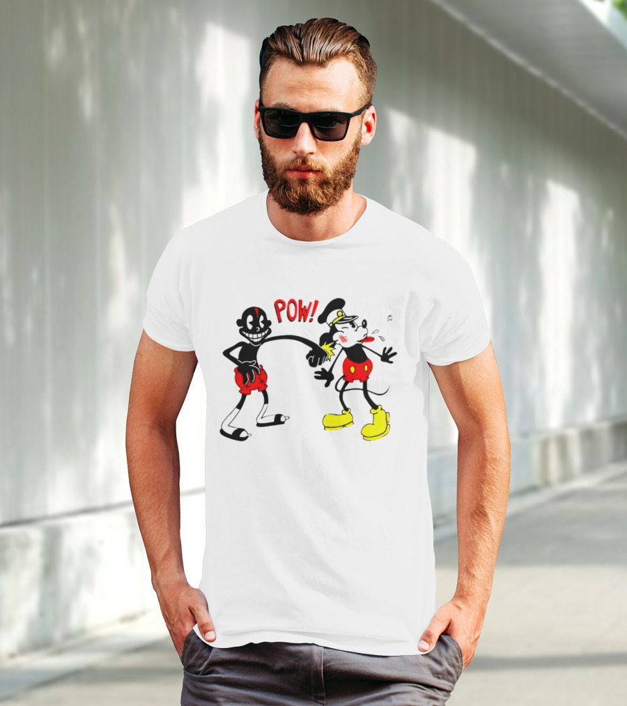 Lil Darkie Pow Punch Black And Red Character With Yellow Boots T-Shirt