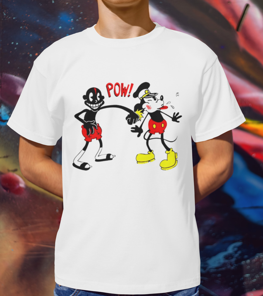 Lil Darkie Pow Punch Black And Red Character With Yellow Boots T-Shirt