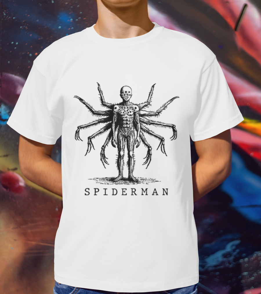 Vintage Spiderman Skeleton Arachnid Hybrid T-Shirt