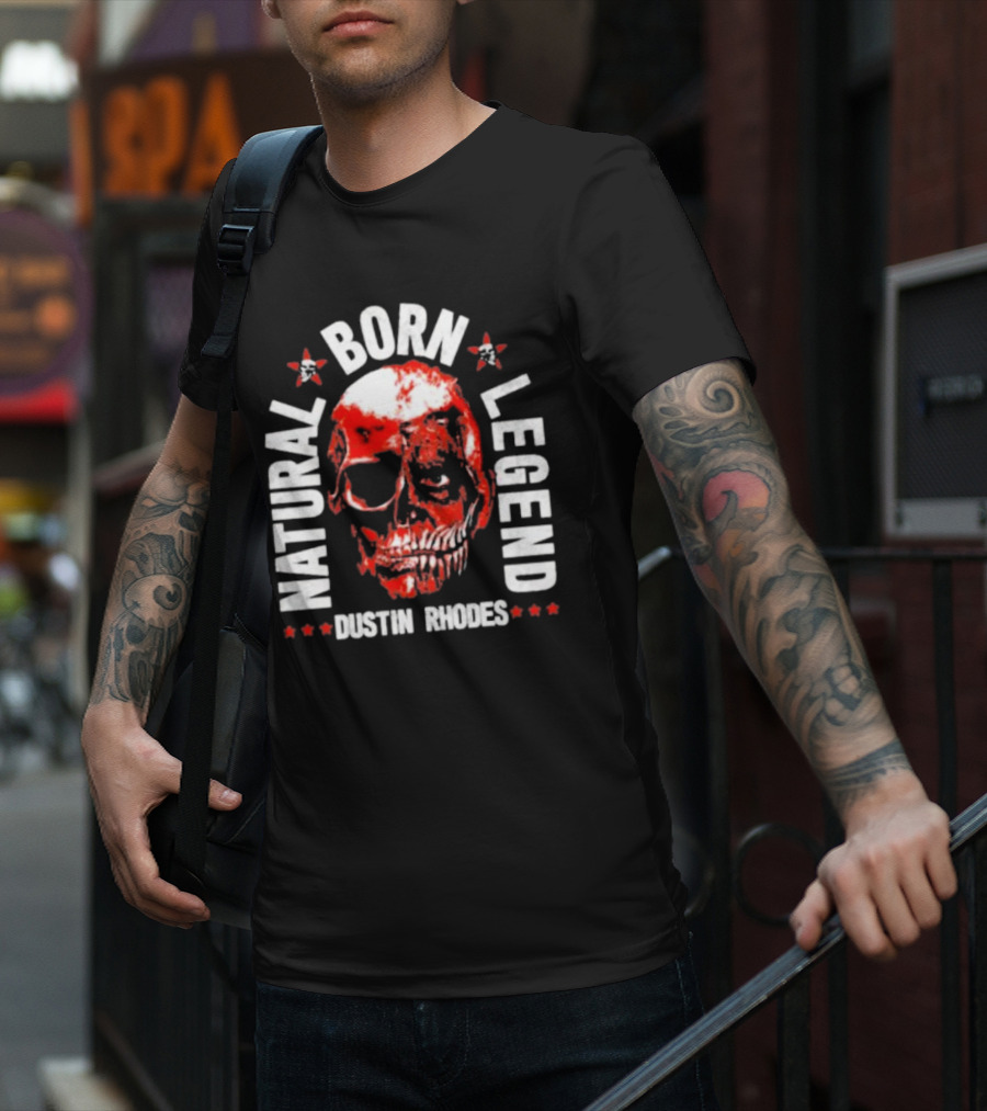 Dustin Rhodes Natural Born Legend Skull T-Shirt