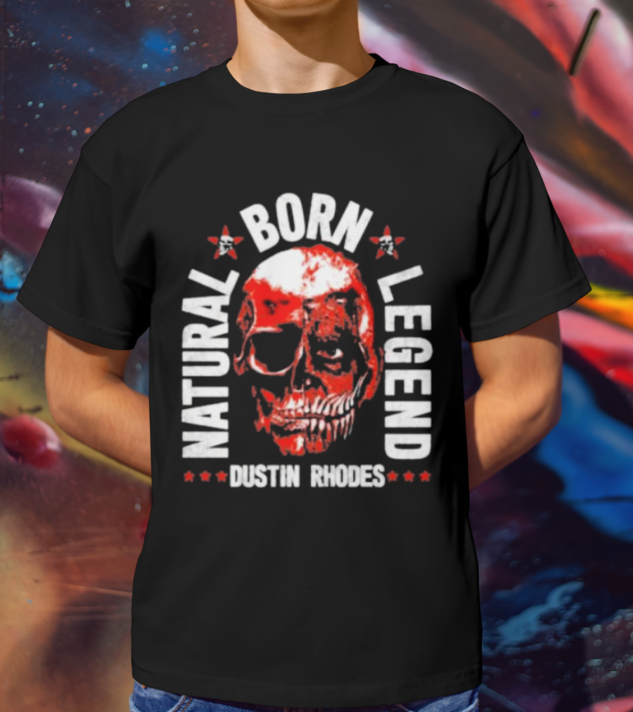 Dustin Rhodes Natural Born Legend Skull T-Shirt