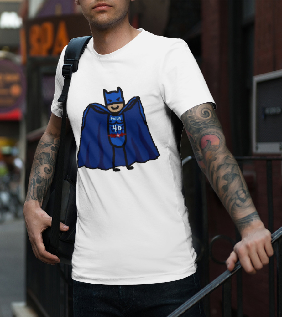 Nicolas Batum Man Batman Phila 40 T-Shirt