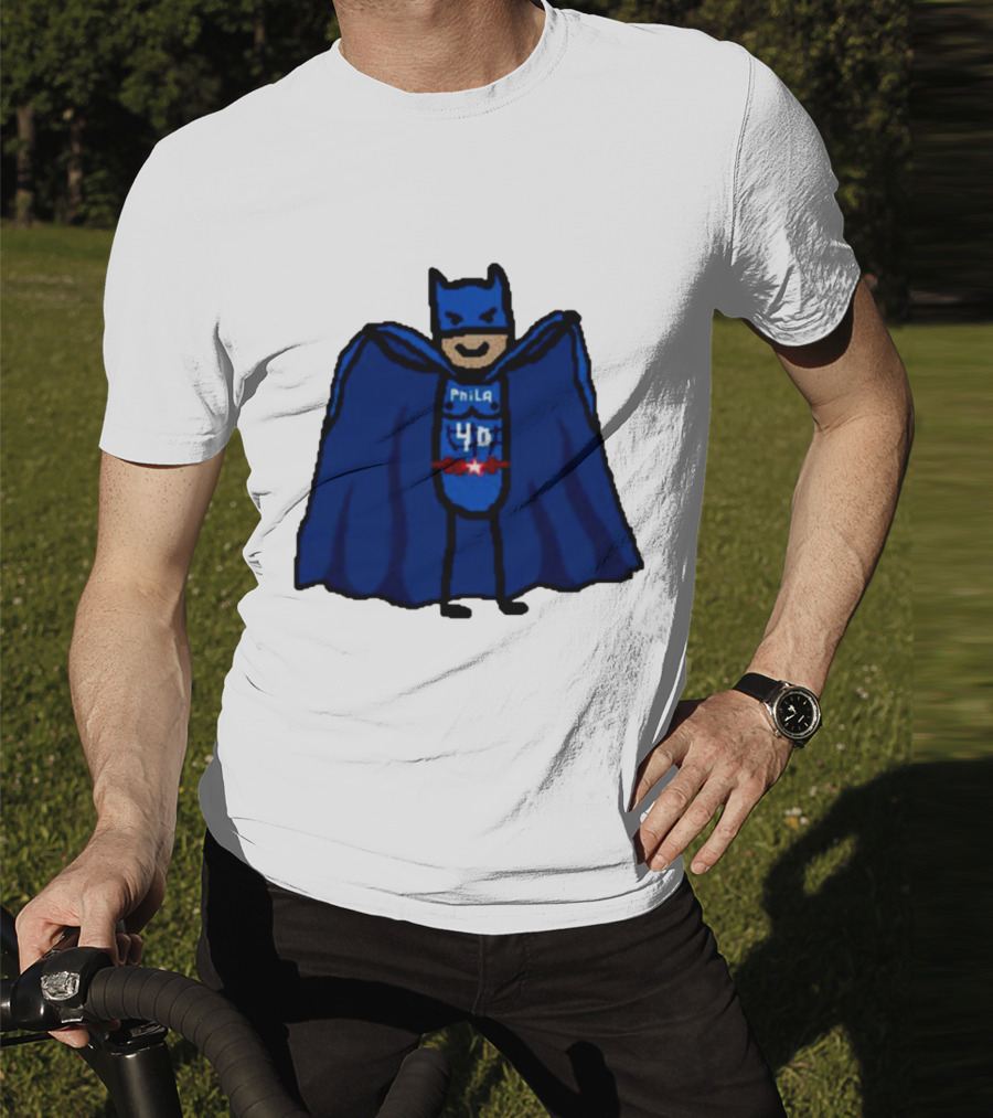 Nicolas Batum Man Batman Phila 40 T-Shirt