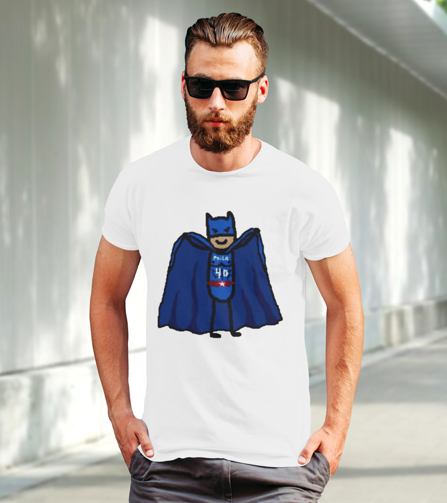 Nicolas Batum Man Batman Phila 40 T-Shirt