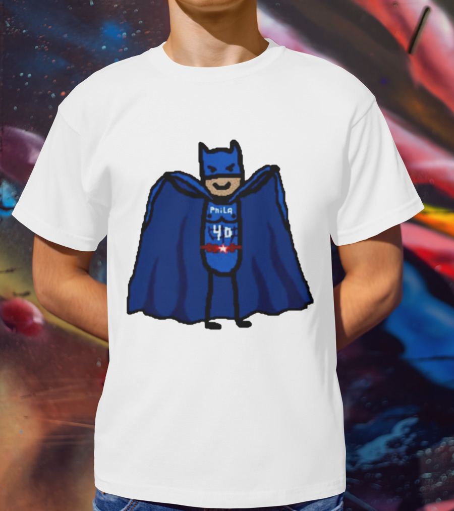 Nicolas Batum Man Batman Phila 40 T-Shirt