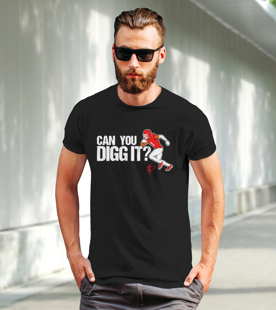 Can You Digg It Houston Football Stefon Diggs Player Running T-Shirt