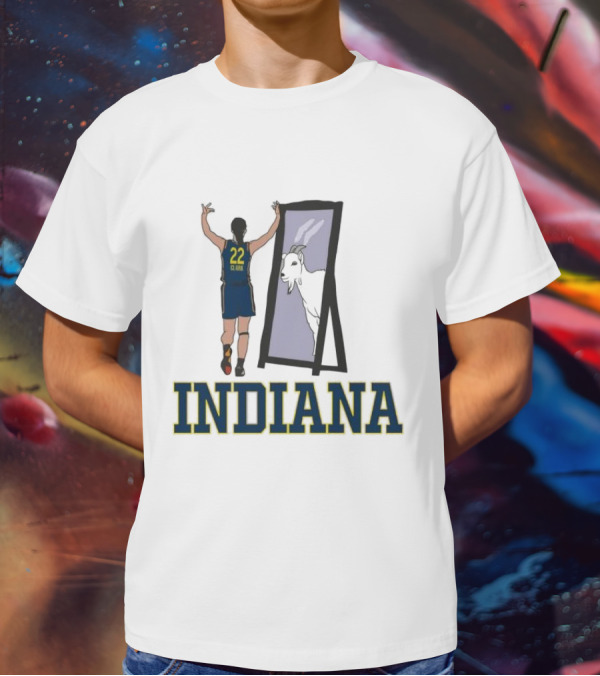 Indiana Caitlin Clark 22 Mirror Goat T-Shirt