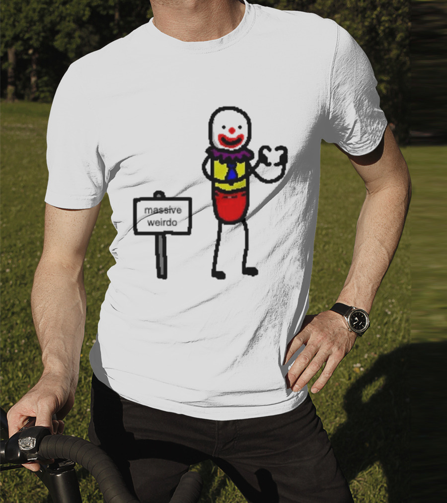 Gregg Doyel Massive Weirdo Clown Drawing T-Shirt