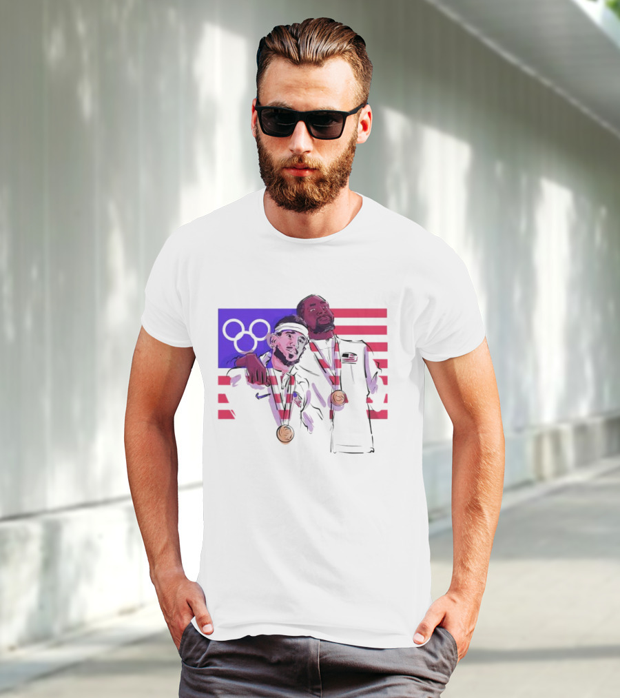 Run It Back Devin Booker Kevin Durant Phoenix Suns USA Olympics Medals T-Shirt