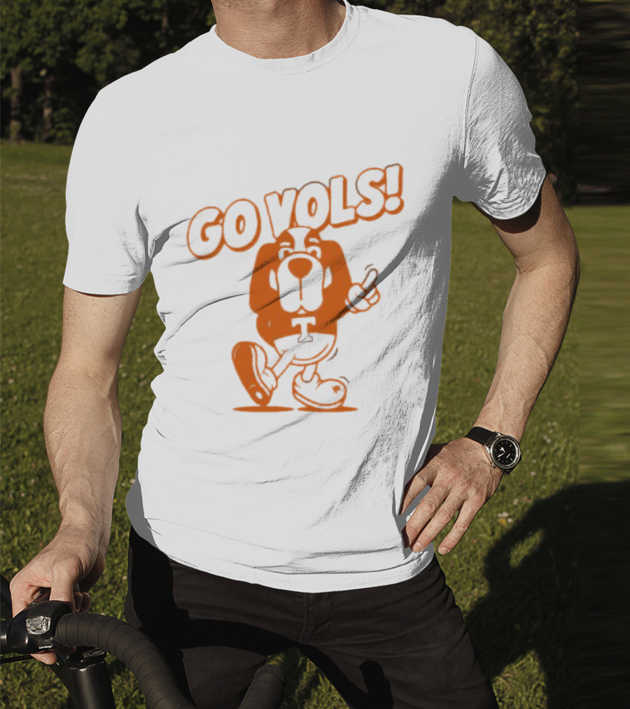 Smokey Tennessee Go Vols Mascot With Orange Dog And T T-Shirt