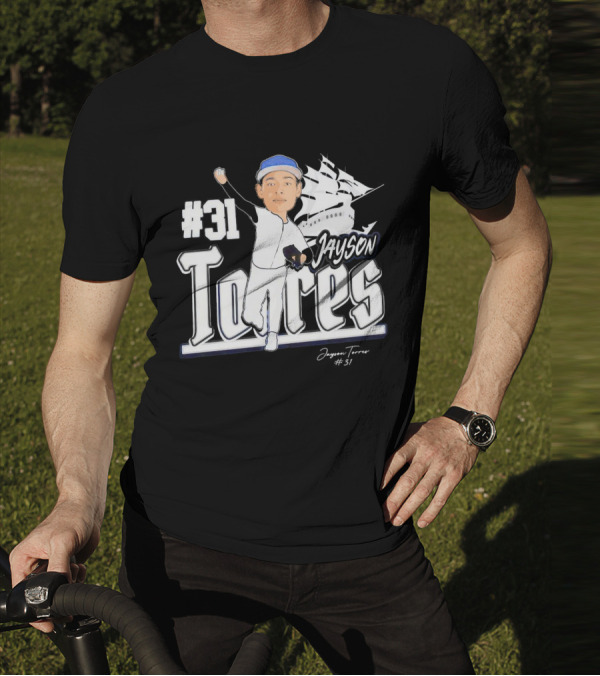 Jayson Torres #31 Seton Hall Pirates Baseball Signature T-Shirt