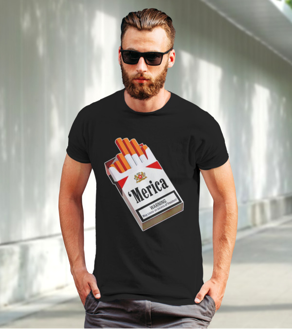 Merica Marlboro Warning Excess Of Freedom T-Shirt