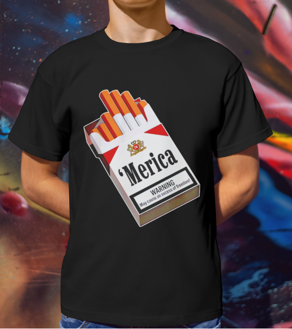 Merica Marlboro Warning Excess Of Freedom T-Shirt