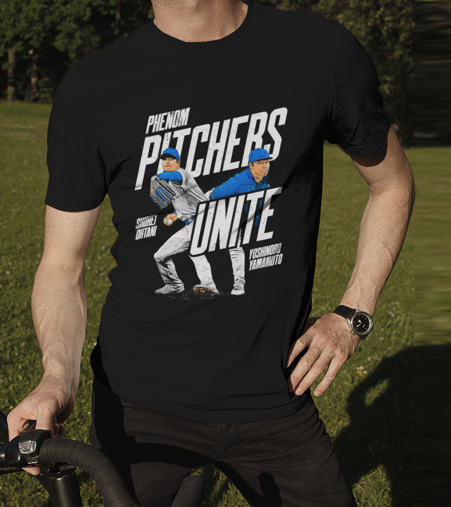 Phenom Pitchers Unite Shohei Ohtani Yoshinobu Yamamoto Baseball Duo T-Shirt