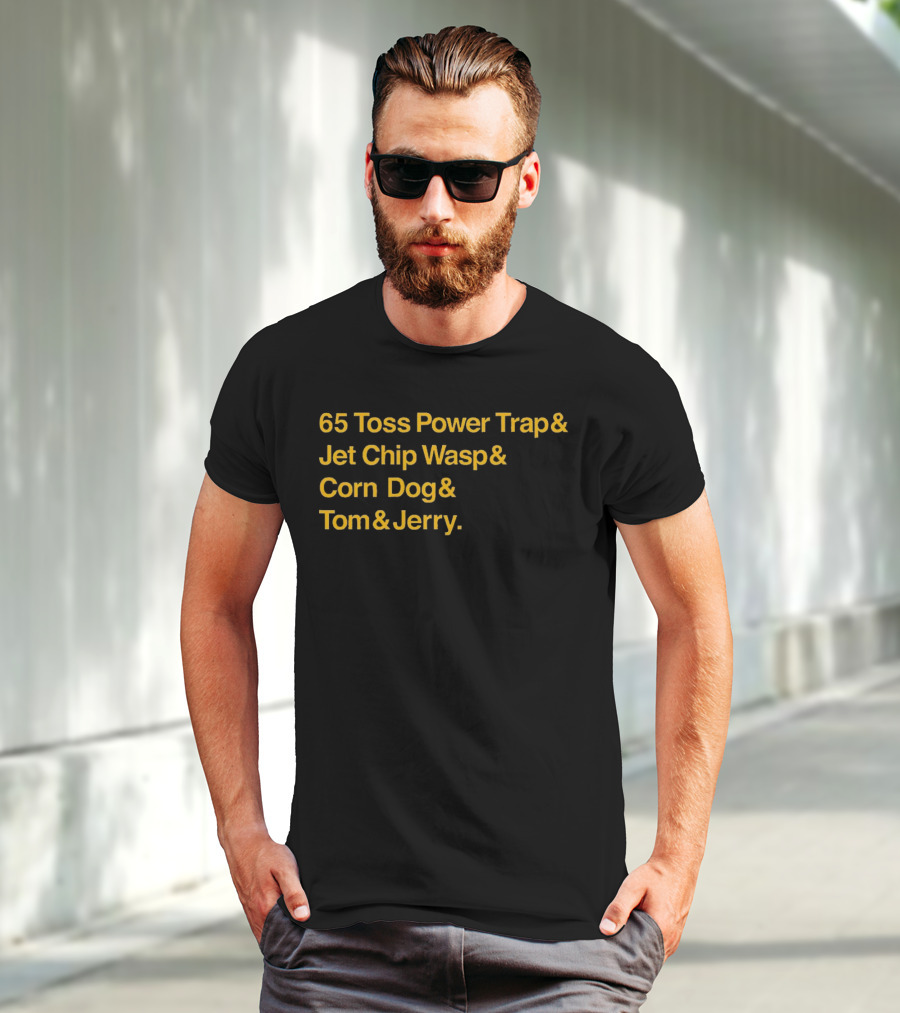 65 Toss Power Trap And Jet Chip Wasp Corn Dog Tom And Jerry Kansas City Chiefs T-Shirt