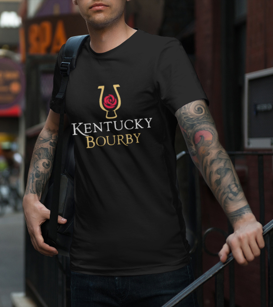 Kentucky Bourby Horseshoe Rose Bourbon T-Shirt