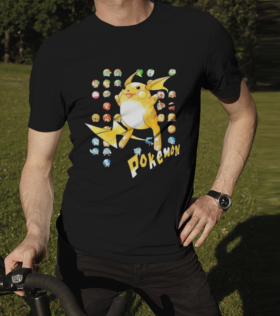 Pokemon Pikachu And Classic Characters Collection T-Shirt